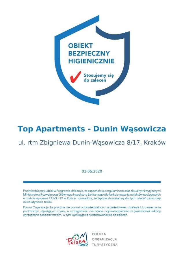 Апартаменты Top Apartments - Dunin Wąsowicza Краков-6